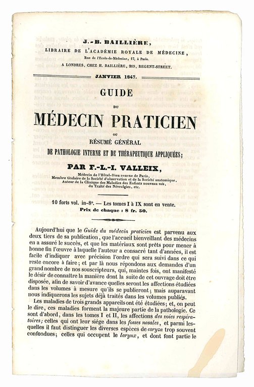 Raccolta di nove prospetti editoriali.