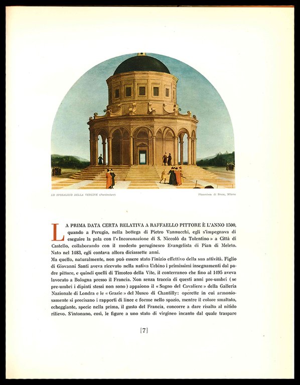 Raffaello. Dipinti su tavola. Quattordicesimo volume pubblicato della Collezione Silvana. …