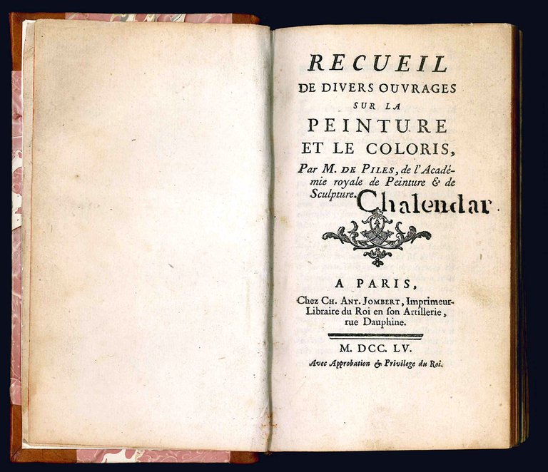 Recueil de divers ouvrages sur la Peinture et le Coloris.