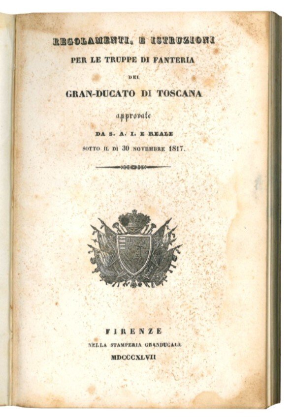 Regolamenti, e istruzioni per le truppe di fanteria del Gran-Ducato …