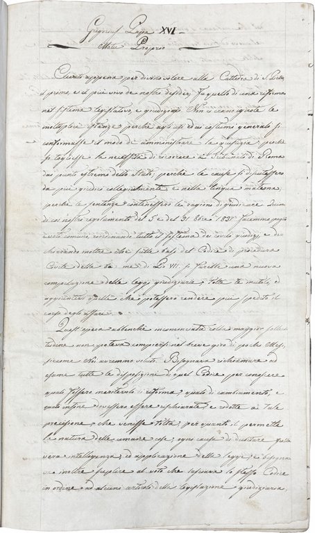 Regolamento Legislativo e Giudiziario per gli Affari Civili. Manoscritto su … | Immagine Gallery 4