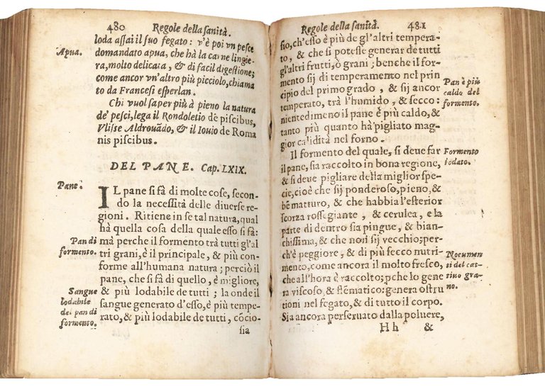 Regole della sanità et della natura de cibi. Di Ugo …
