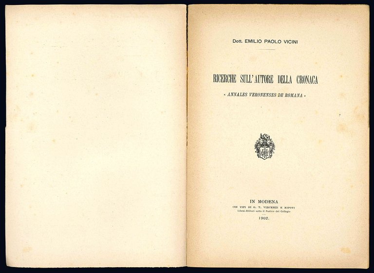 Ricerche sull'autore della cronaca "Annales veronenses de romana".