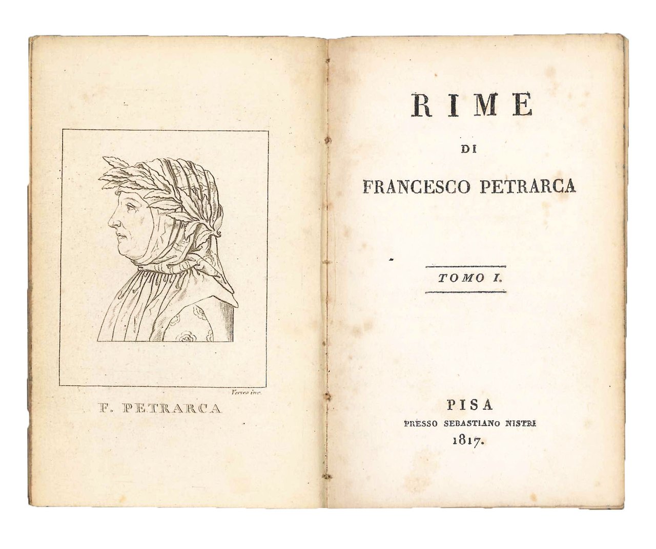 Rime di Francesco Petrarca. Voll. 1 e 2. | Immagine principale