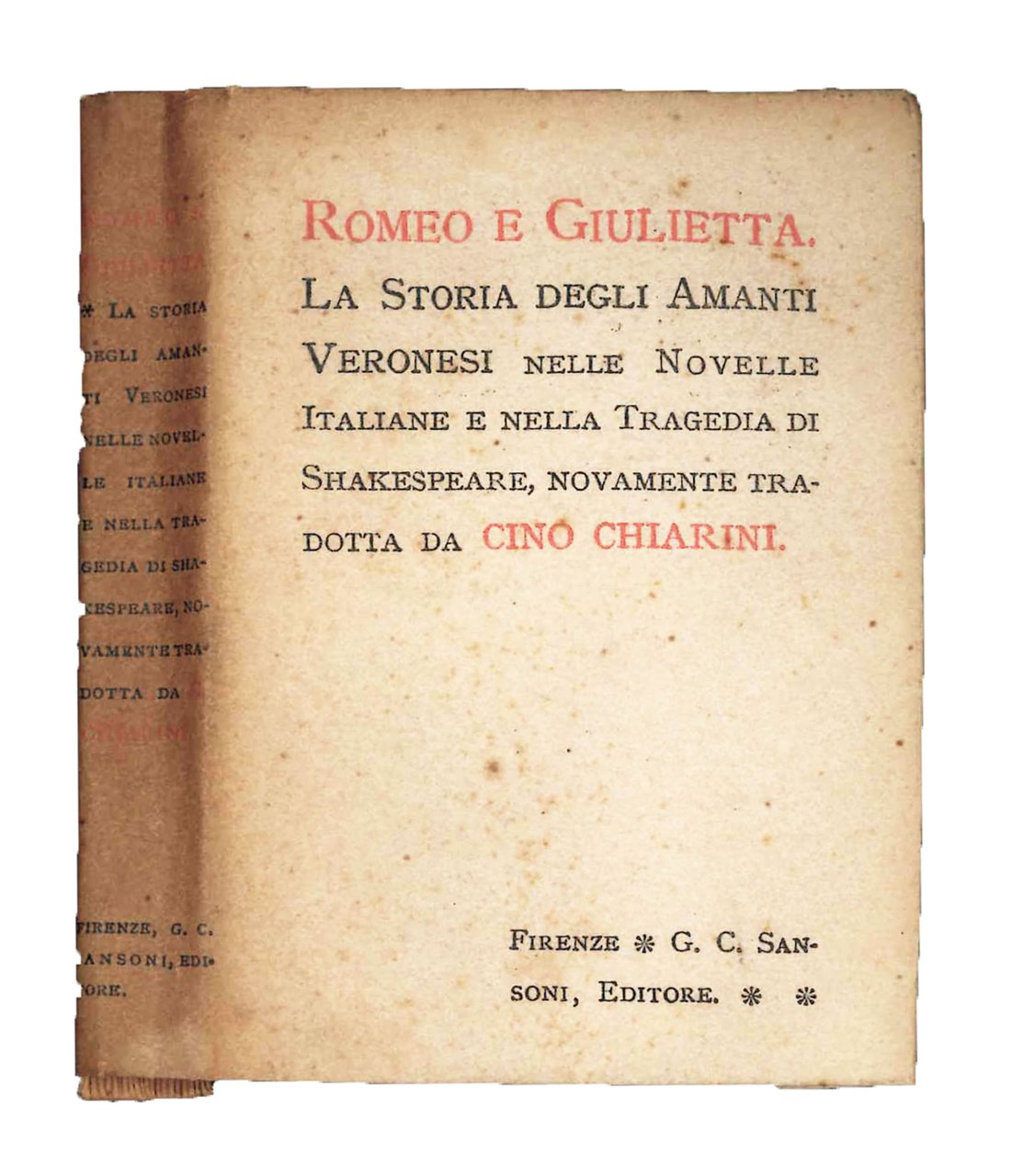 Romeo e Giulietta. La storia degli amanti veronesi nelle novelle … | Immagine principale