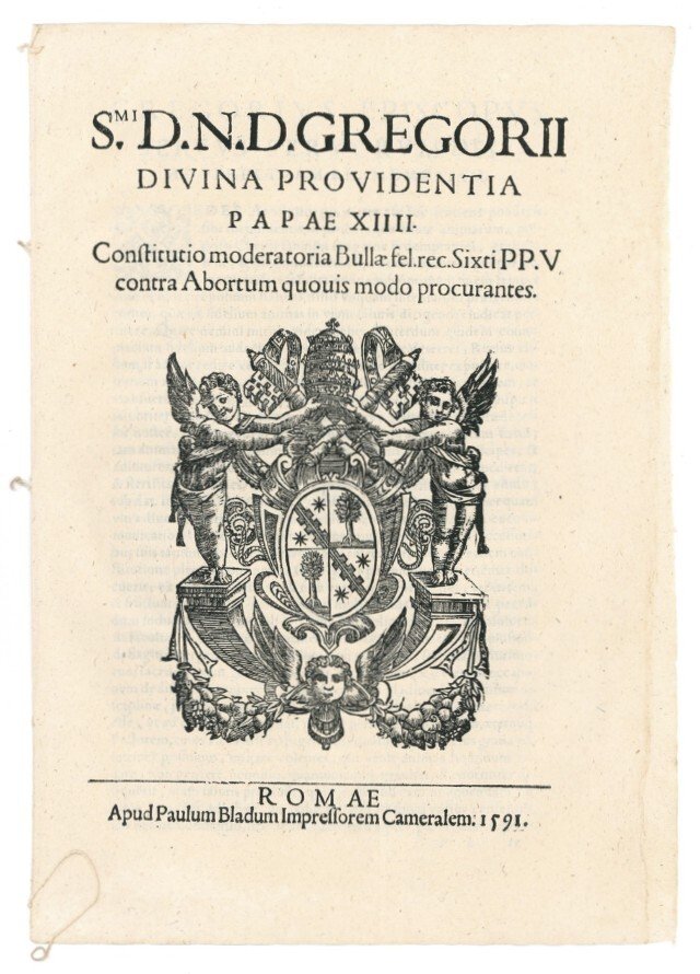 S.mi D.N.D. Gregorii divina providentia papae XIIII Constitutio moderatoria bullae …
