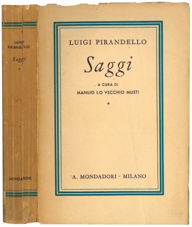 Saggi. A cura di Manlio Lo Vecchio Musti.