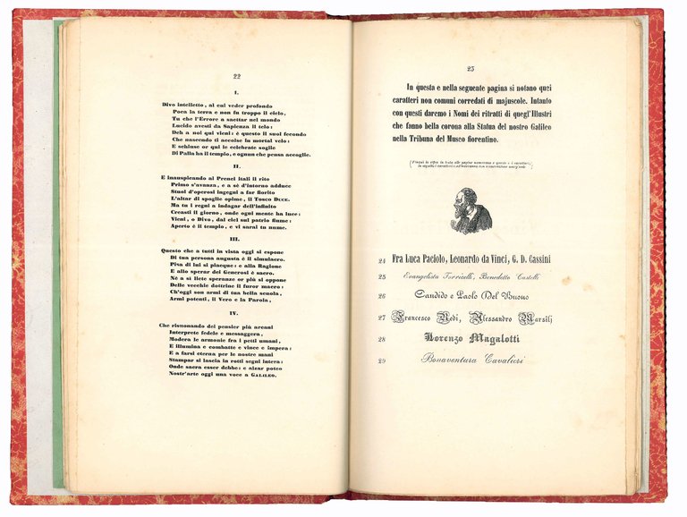 Saggio dei caratteri della Tipografia Galilejana e per incidenza cenni …