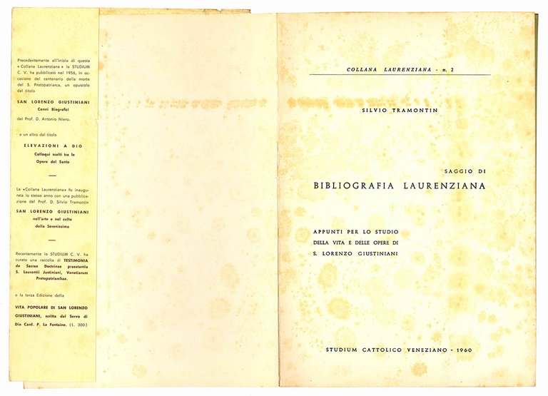 Saggio di bibliografia laurenziana. Appunti per lo studio della vita …