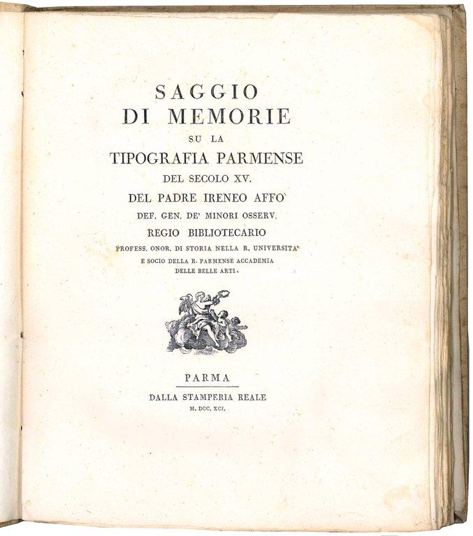 Saggio di memorie su la tipografia parmense del secolo XV. … | Immagine Gallery 1
