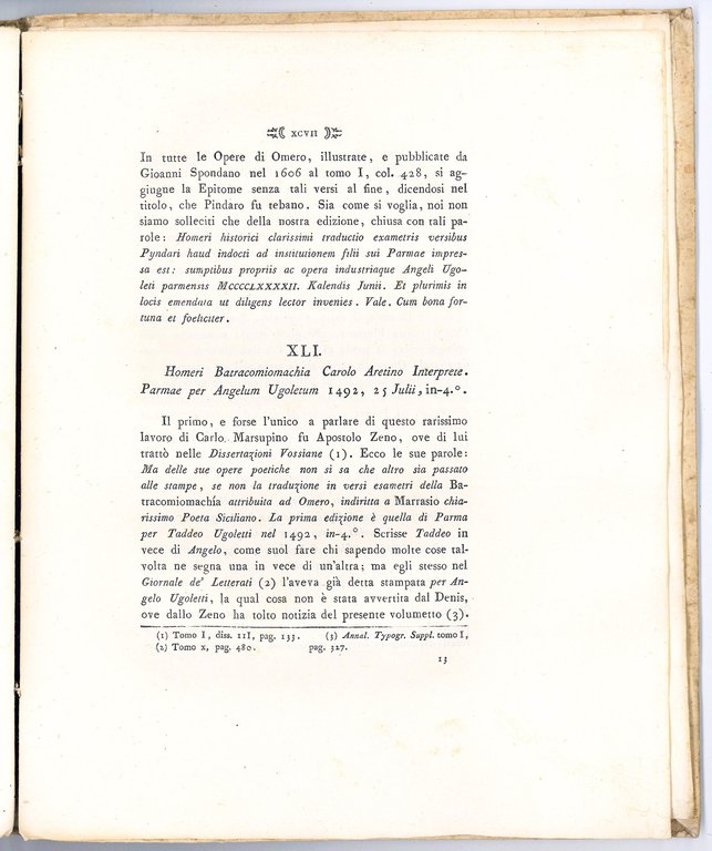 Saggio di memorie su la tipografia parmense del secolo XV. …