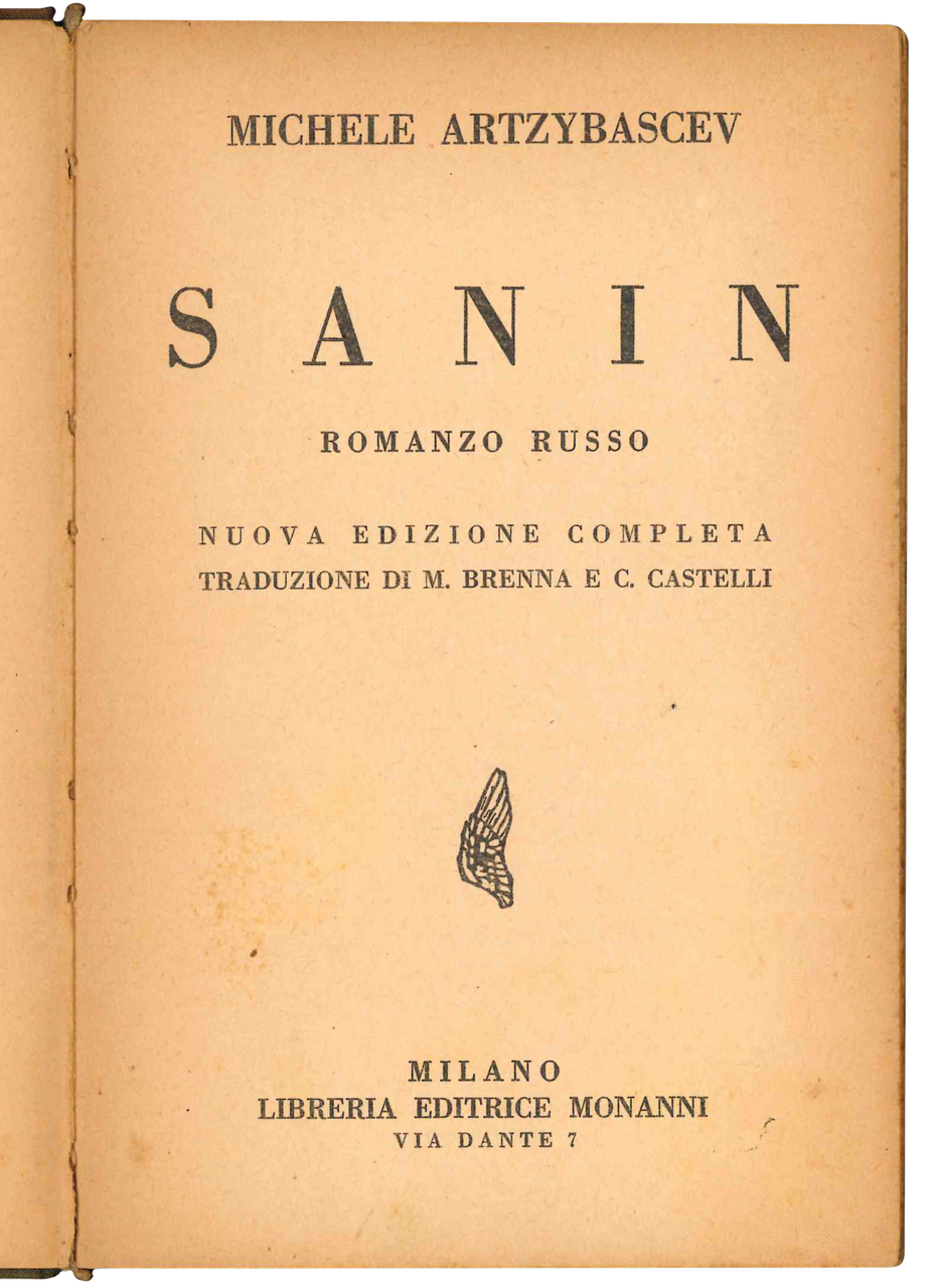 Sanin. Romanzo Russo. Nuova edizione completa. Traduzione di M. Brenna … | Immagine principale