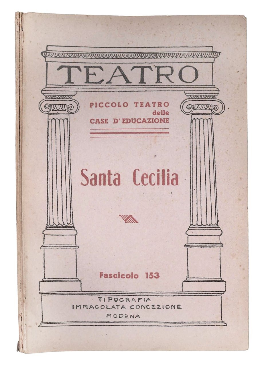 Santa Cecilia. Dramma storico in 4 atti. | Immagine principale