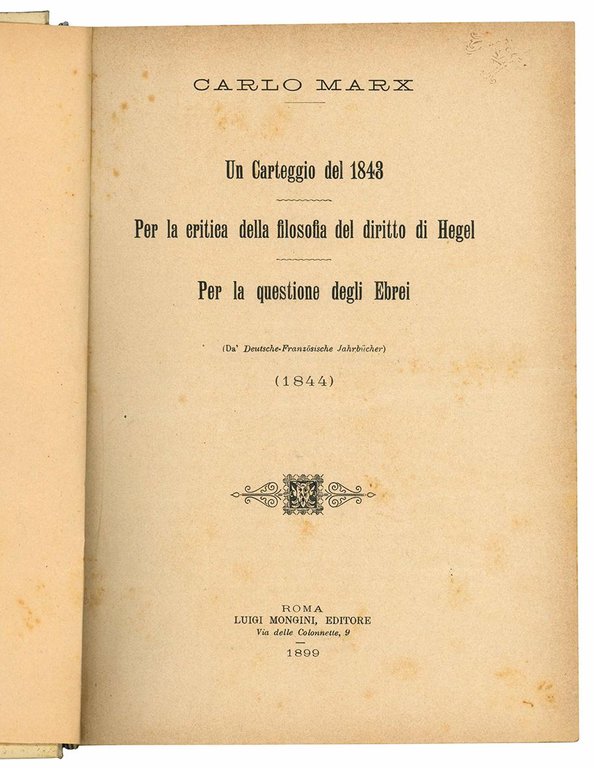 [Scritti economici e politici]