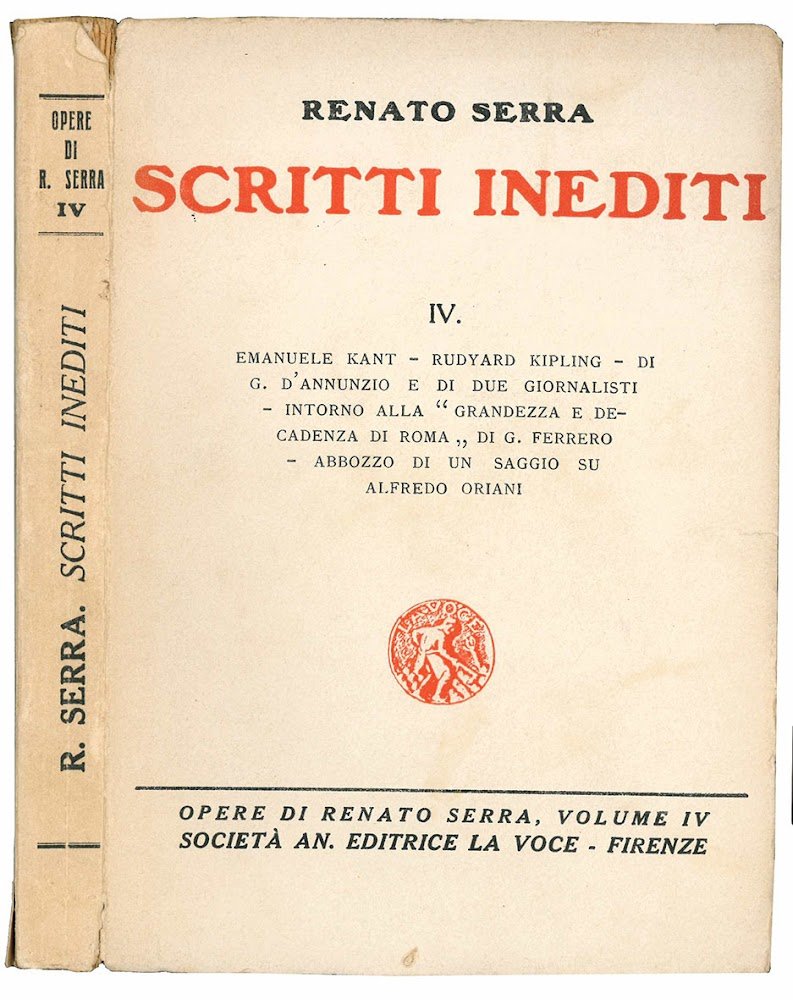 Scritti inediti. Emanuele Kant. Rudyard Kipling. Di G. D'Annunzio e …