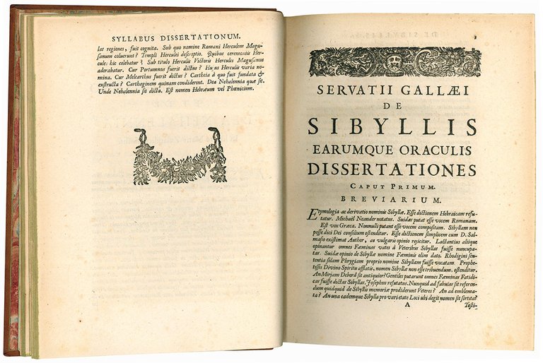 Servatii Gallaei Dissertationes de sibyllis, earumque oraculis. cum figuris aeneis