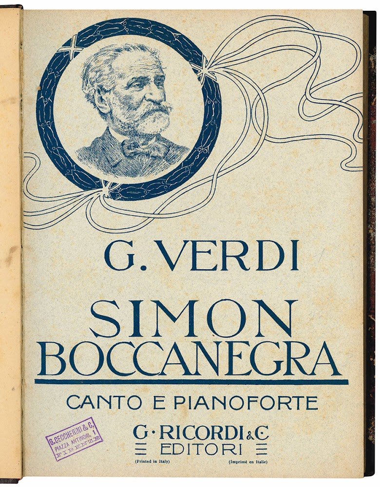 Simon Boccanegra. Melodramma in un prologo e tre atti di …