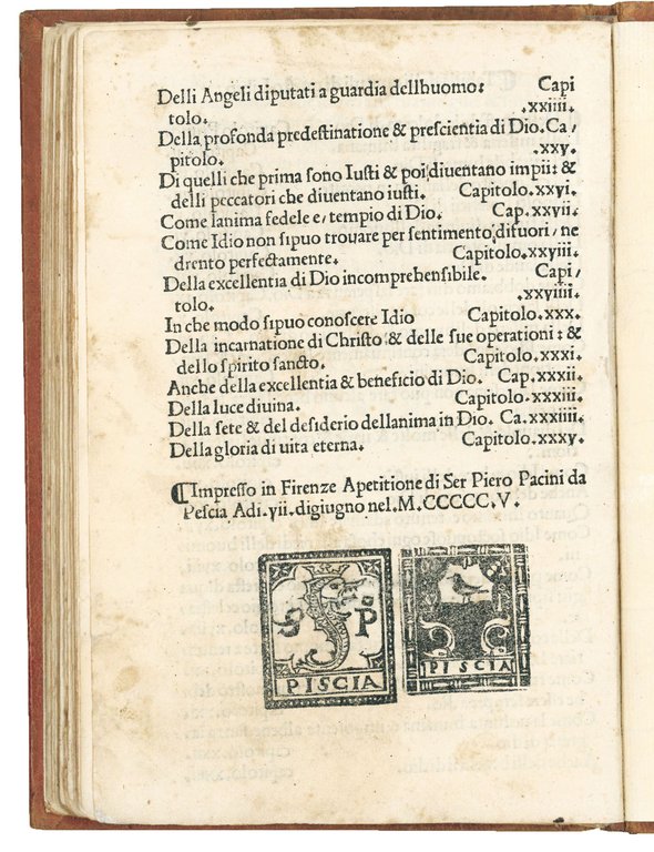 Soliloquii del Divo Padre Sancto Augustino volgari. Colophon: Impresso in …
