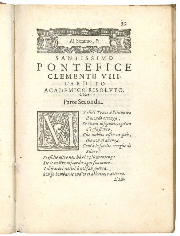 Stanze per l'unione de' Prencipi Christiani scritte nella perdita di …
