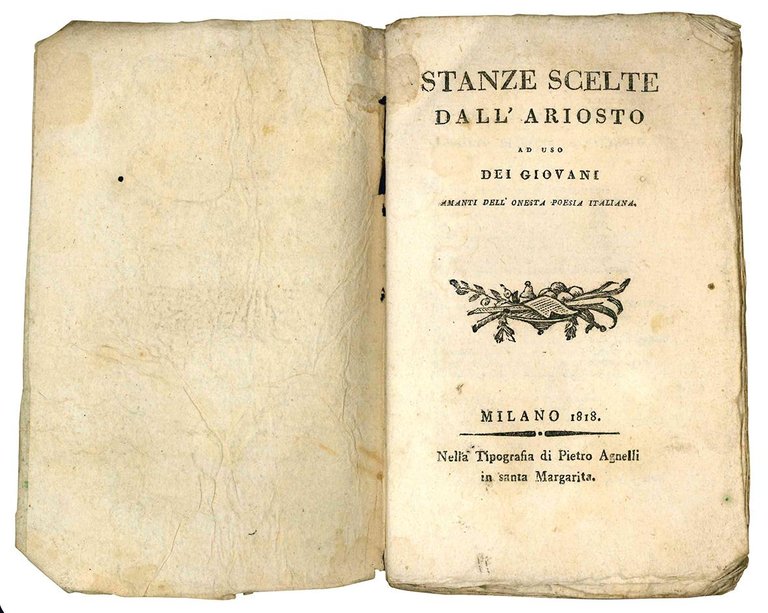 Stanze scelte dall'Ariosto ad uso dei giovani amanti dell'onesta poesia …