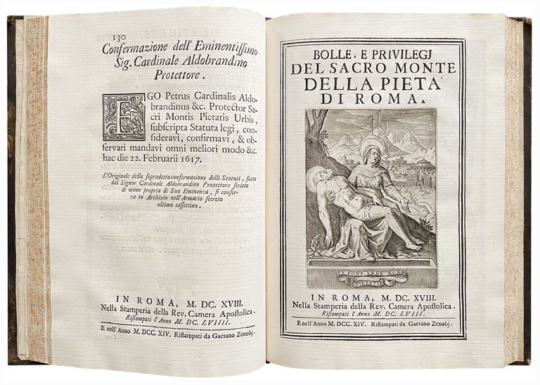 Statuti del Sacro Monte della Pietà di Roma. [Bound with:] …