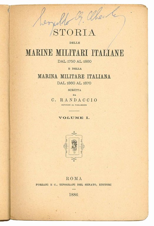 Storia delle Marine militari italiane dal 1750 al 1860 e …