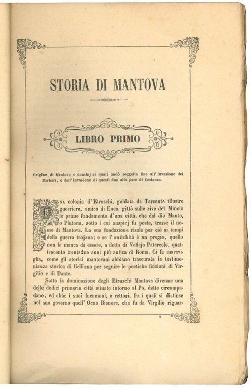 Storia di Mantova: dalla sua origine fino all'anno MDCCCLX. Compendiosamente …