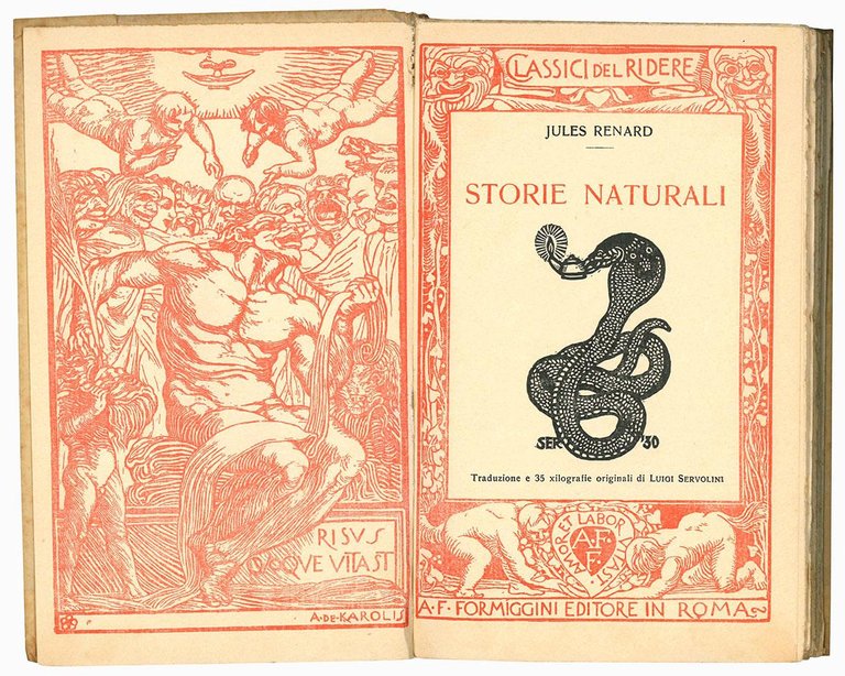 Storie naturali. Traduzione e 35 xilografie originali di Luigi Servolini.