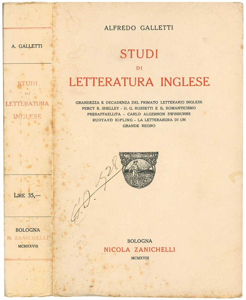 Studi di letteratura inglese. Grandezza e decadenza del primato letterario …