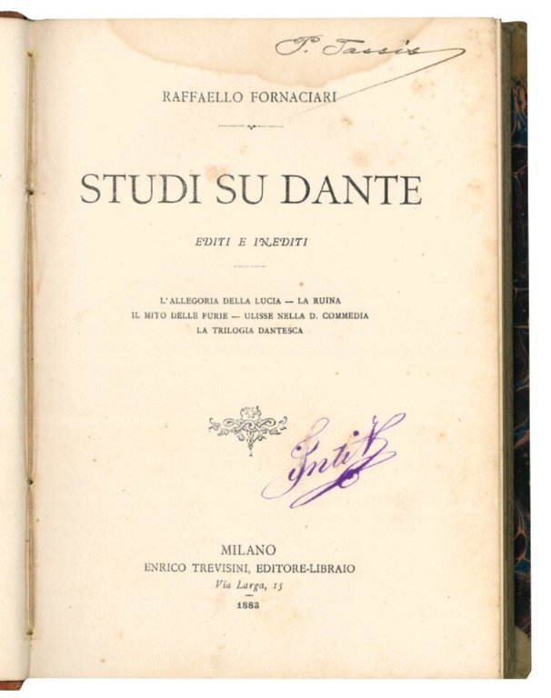 Studi su dante. Editi e inediti.
