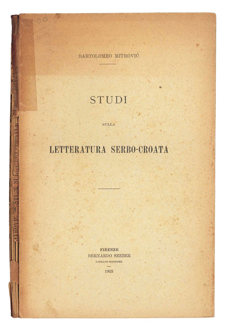 Studi sulla letteratura serbo-croata. | Immagine principale