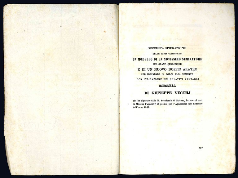 Succinta spiegazione delle parti componenti un modello di un novissimo …