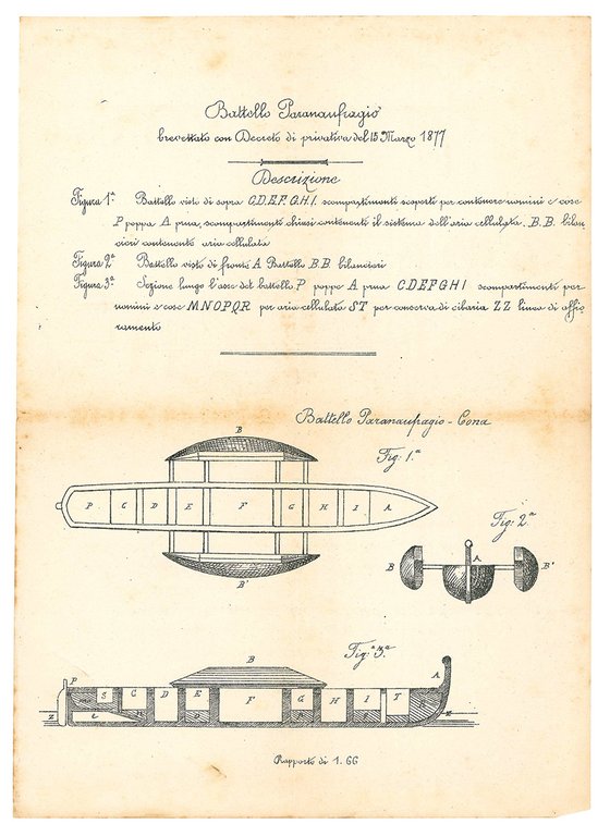 Sul battello-paranaufragio-cona. Osservazioni.