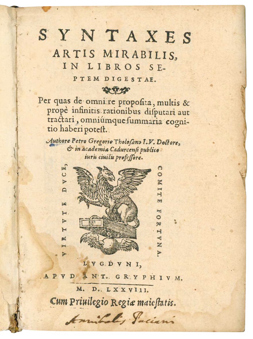 Syntaxes artis mirabilis, in libros septem digestae. Per quas de …