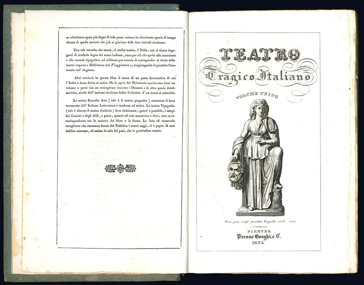 Teatro tragico italiano. Volume unico.