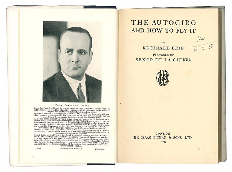 The Autogiro and How to Fly It by Reginald Brie …