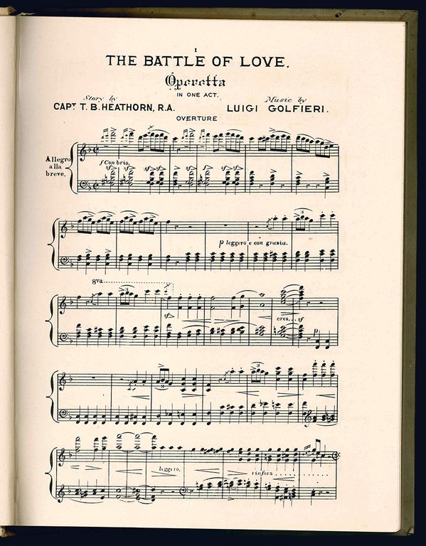 The battle of love. Operetta in one act.