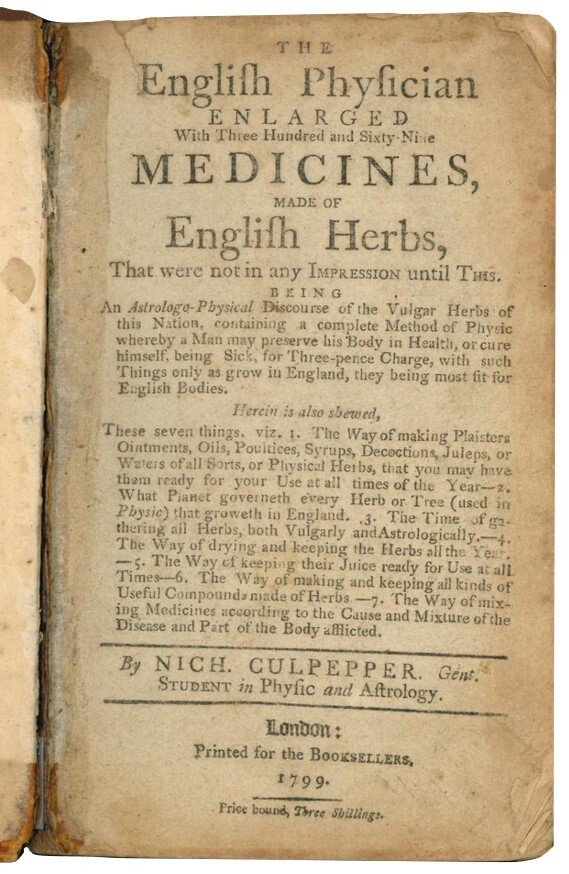 The English Physician enlarged with Three Hundred and Sixty-Nine Medicines …
