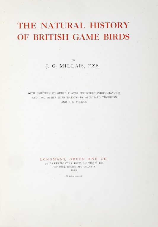 The Natural History of British Game Birds