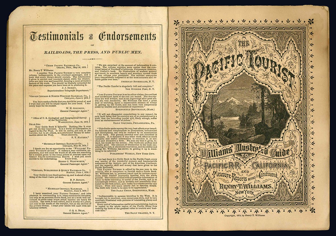 The Pacific Tourist. Williams' Illustrated Trans-Continental Guide of travel, from …