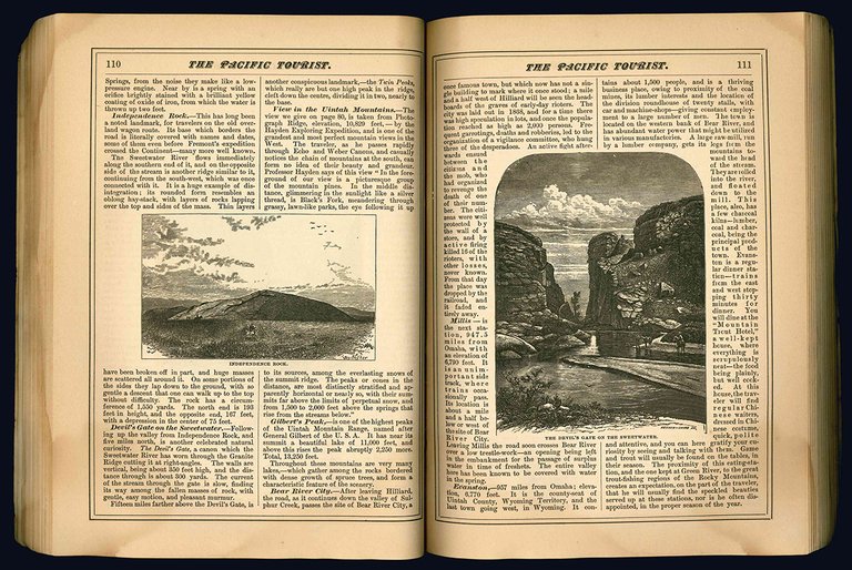 The Pacific Tourist. Williams' Illustrated Trans-Continental Guide of travel, from …