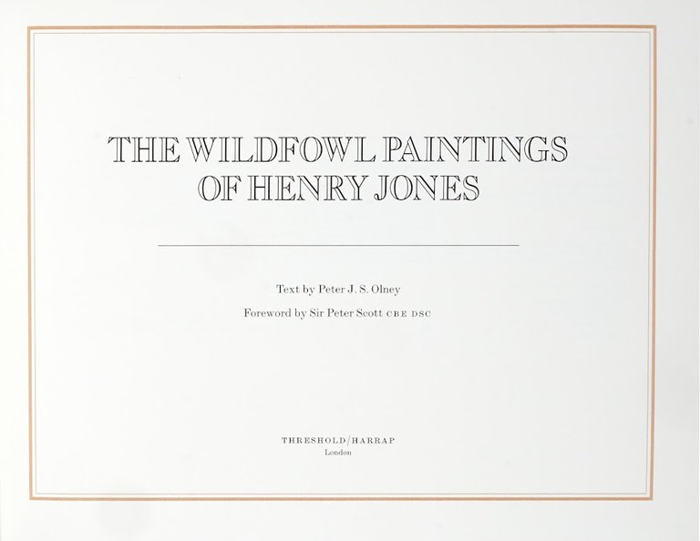 The Wildfowl Paintings of Henry Jones