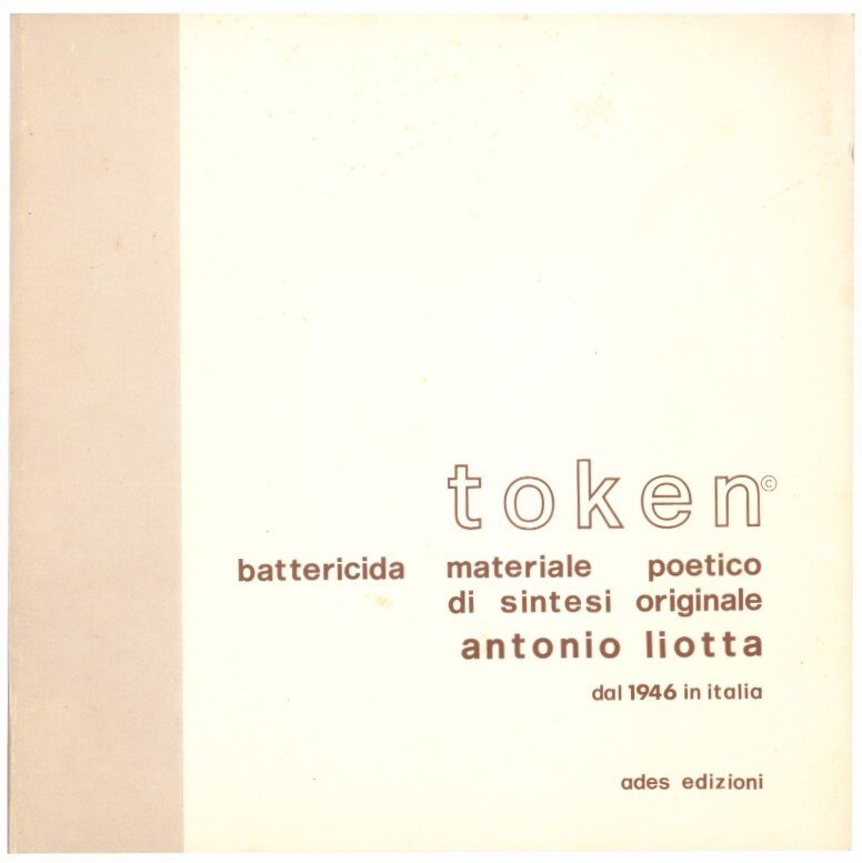 Token battericida materiale poetico di sintesi originale.