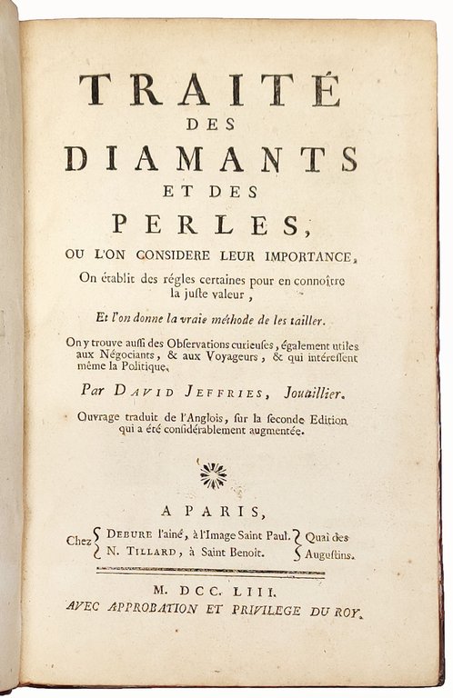 Traité des diamants et des perles, où l'on considère leur …