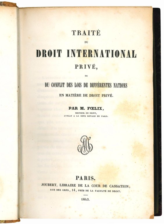 Traité du droit international privé, ou du conflit des lois …