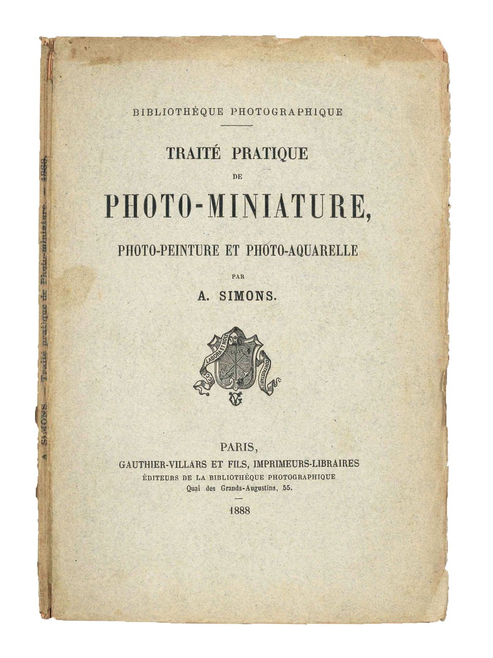 Traité pratique de photo-miniature, photo-peinture et photo-aquarelle. | Immagine principale