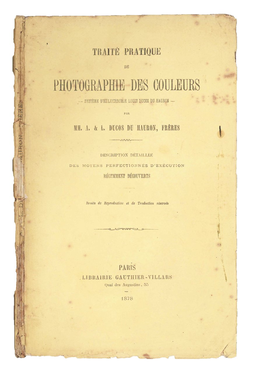 Traité pratique de photographie des couleurs, système d'héliochromie Louis Ducos … | Immagine principale