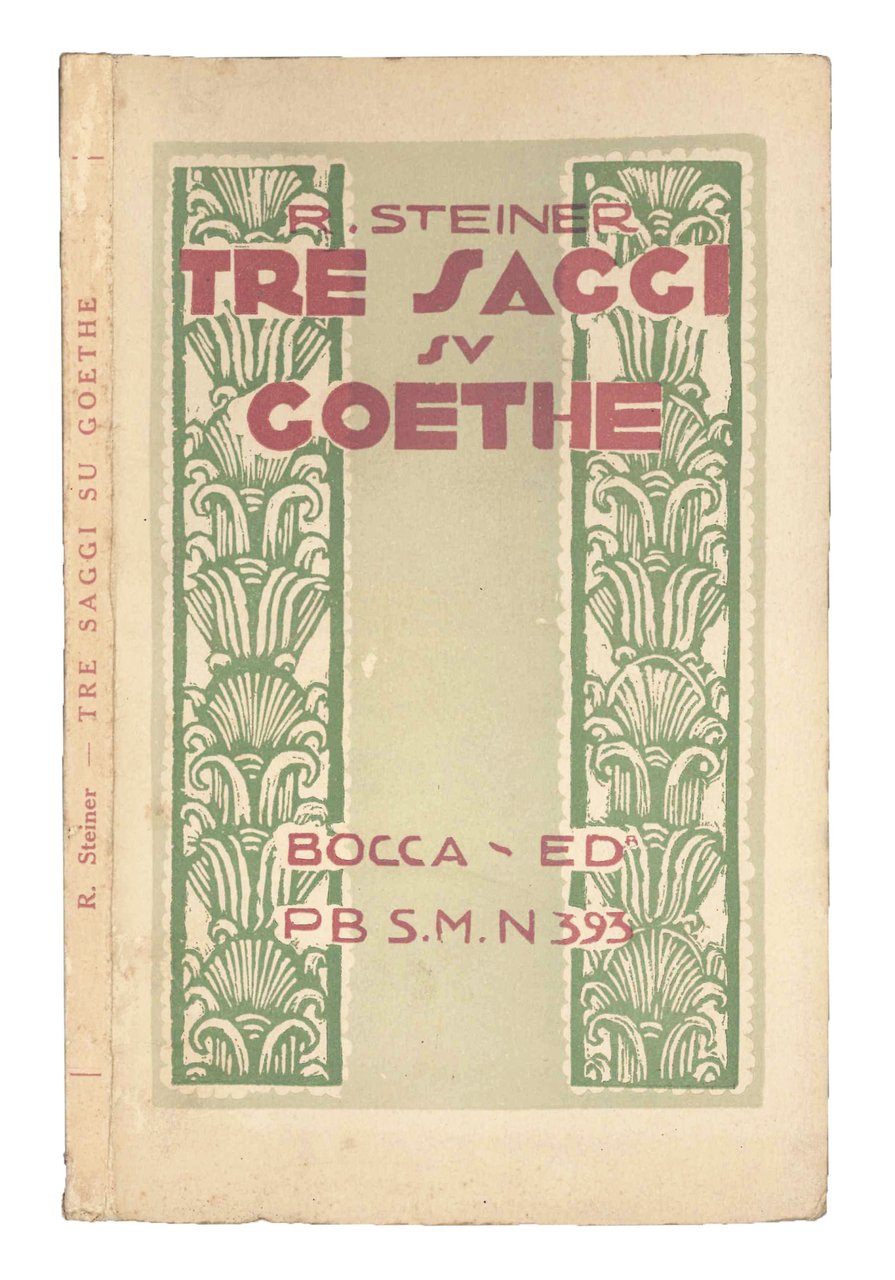 Tre saggi su Goethe. | Immagine principale