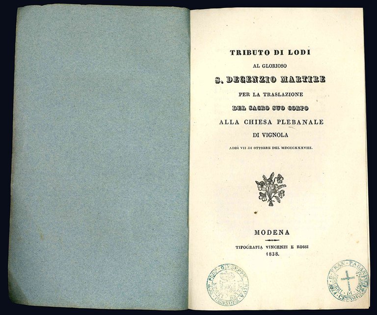 Tributo di Lodi al glorioso S. Decenzio martire per la … | Immagine Gallery 1