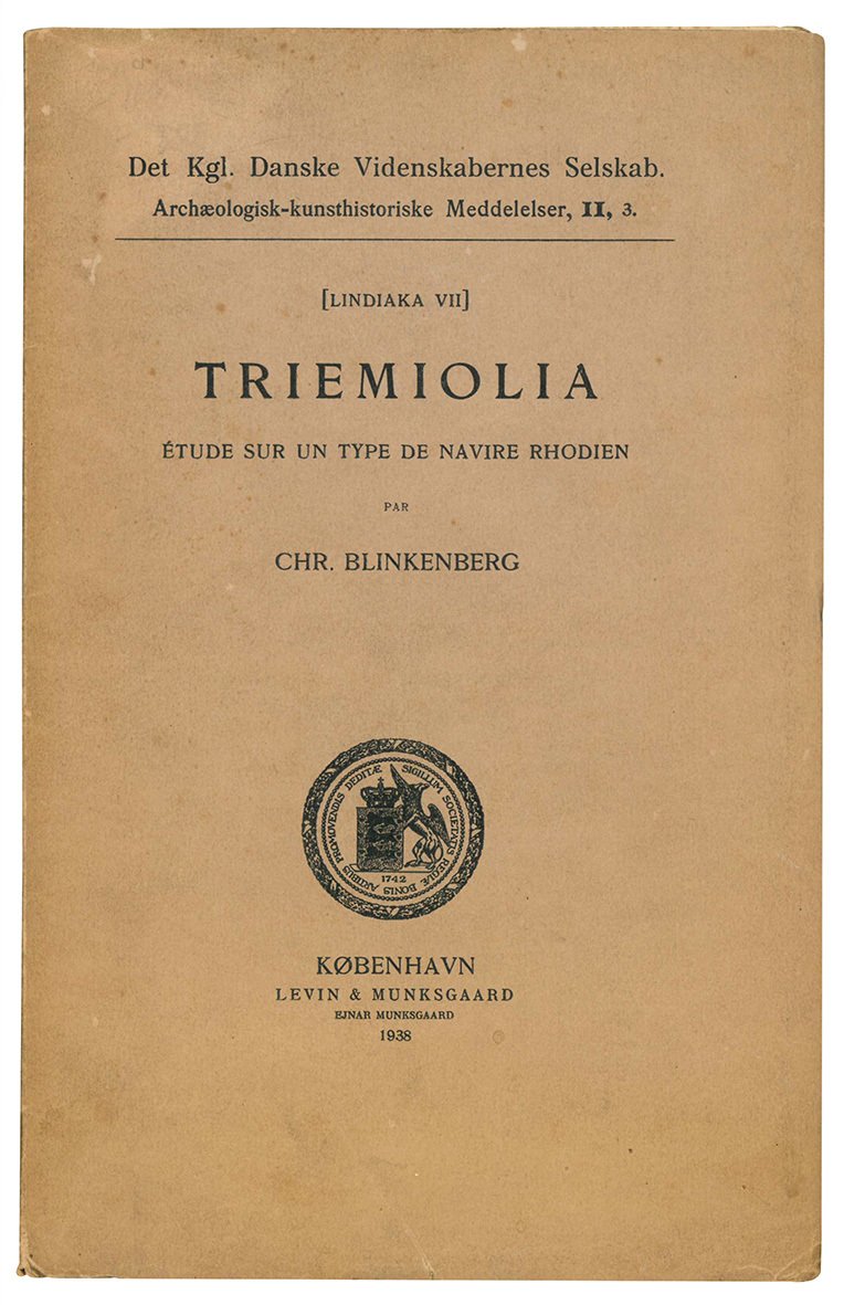 Triemiolia. Etude sur un type de navire rhodien.